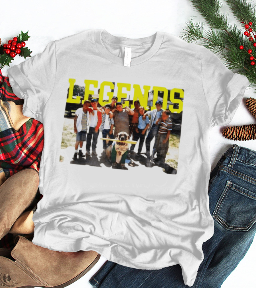 The Sandlot Legends With Hercules The Dog Movie Characters T-Shirt