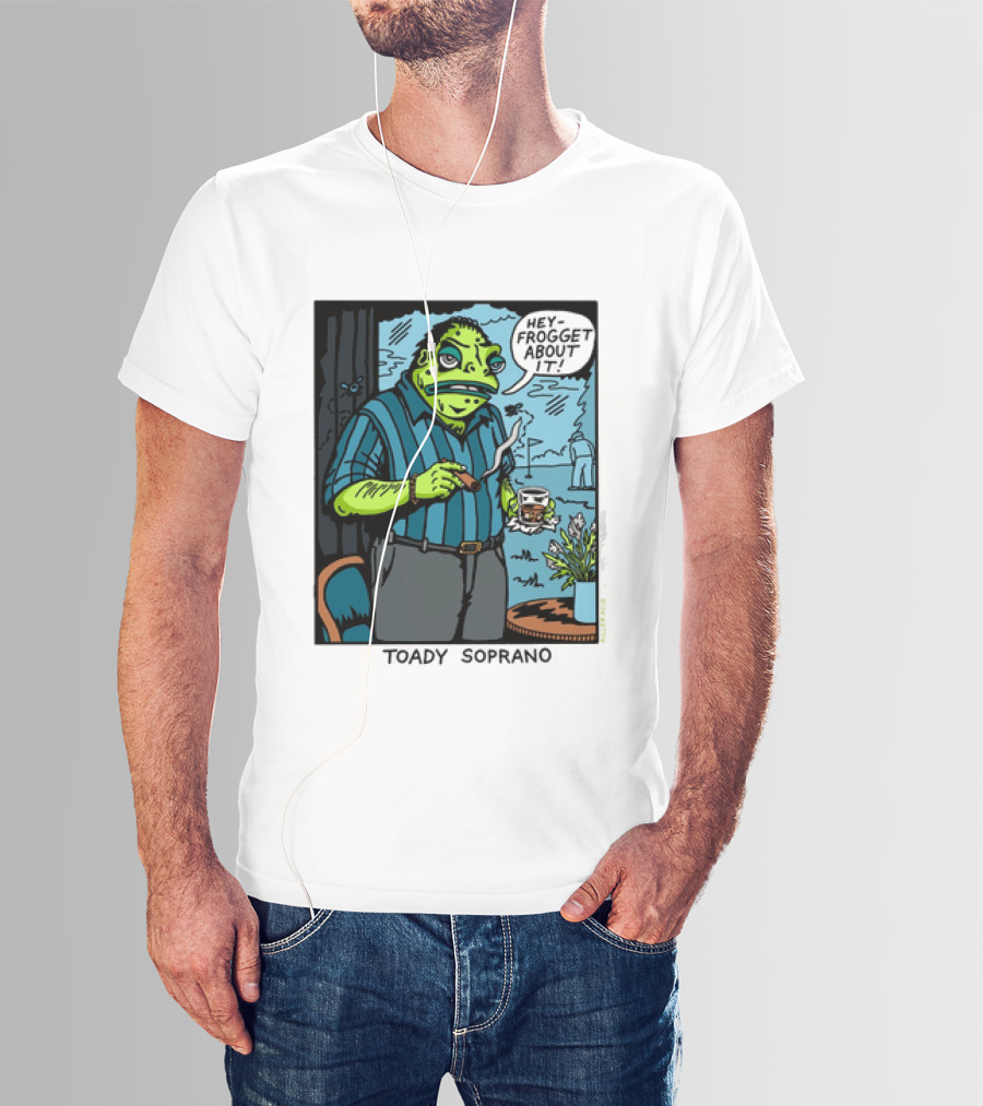 Toady Soprano Hey Frogget About It Killer Acid T-Shirt