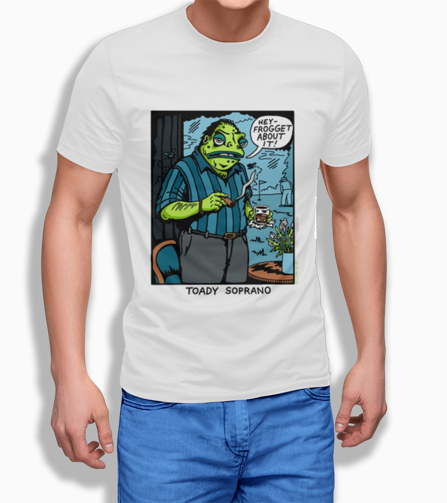 Toady Soprano Hey Frogget About It Killer Acid T-Shirt