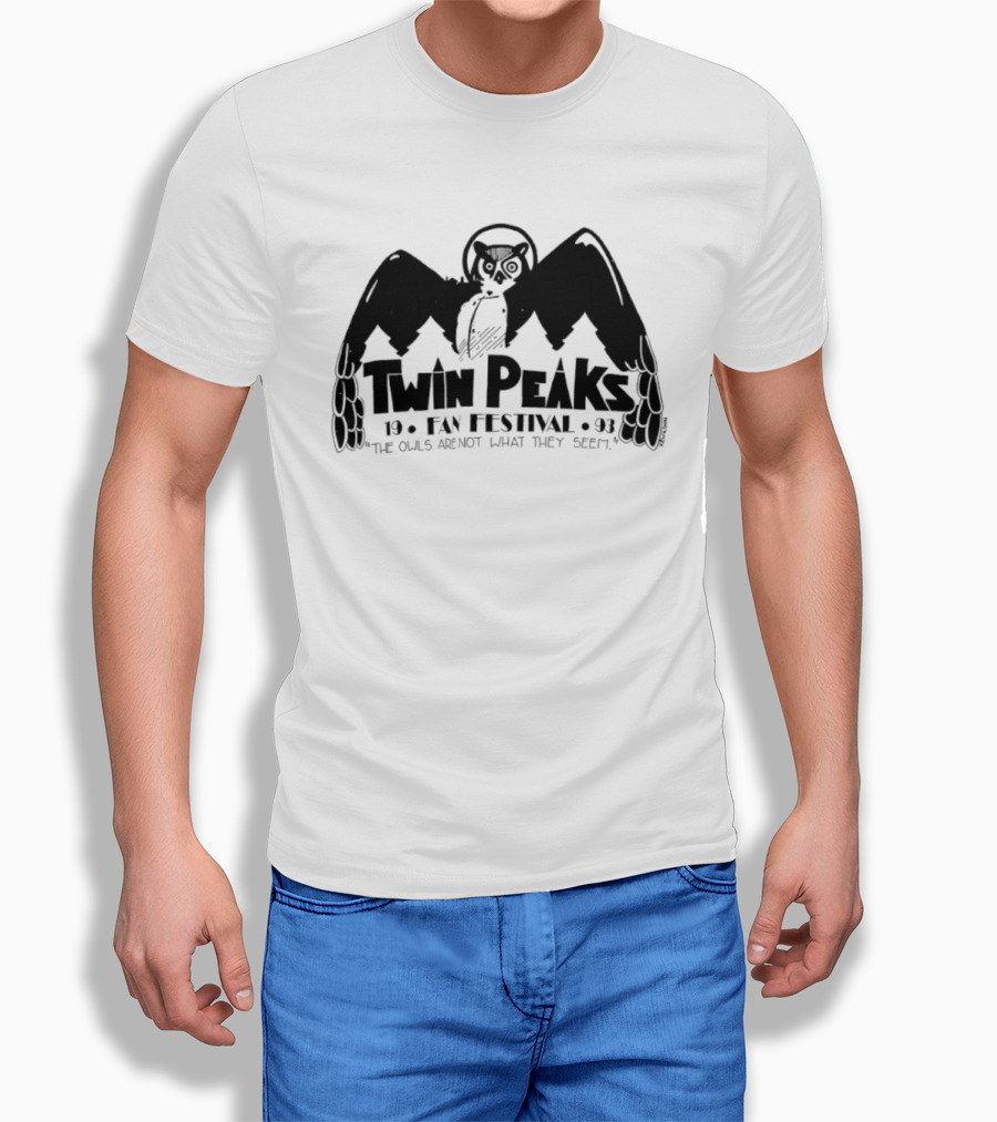 Twin Peaks Fan Festival 1993 The Owls Are Not What They Seem T-Shirt