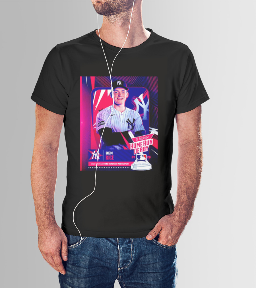 Ben Rice NY Yankees 2026 Mobile Home Run Derby Participant T-Shirt