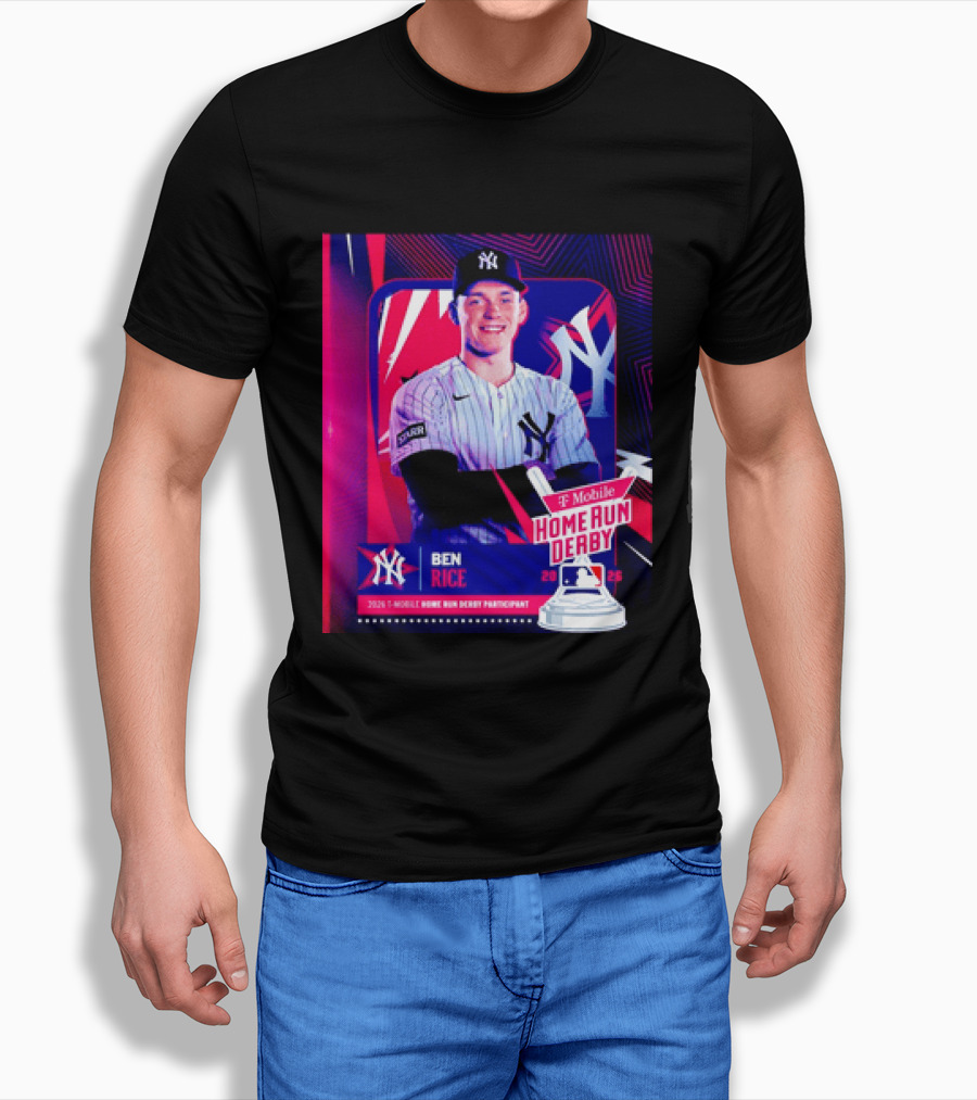 Ben Rice NY Yankees 2026 Mobile Home Run Derby Participant T-Shirt