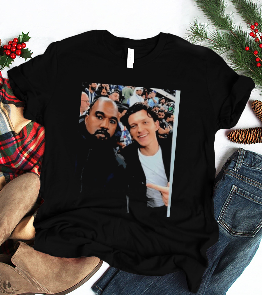 Kanye West And Tom Holland Iconic Celebrity Selfie At Event T-Shirt