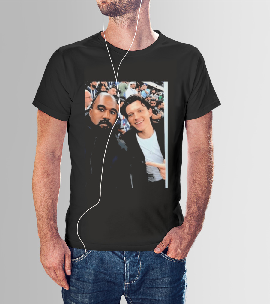 Kanye West And Tom Holland Iconic Celebrity Selfie At Event T-Shirt
