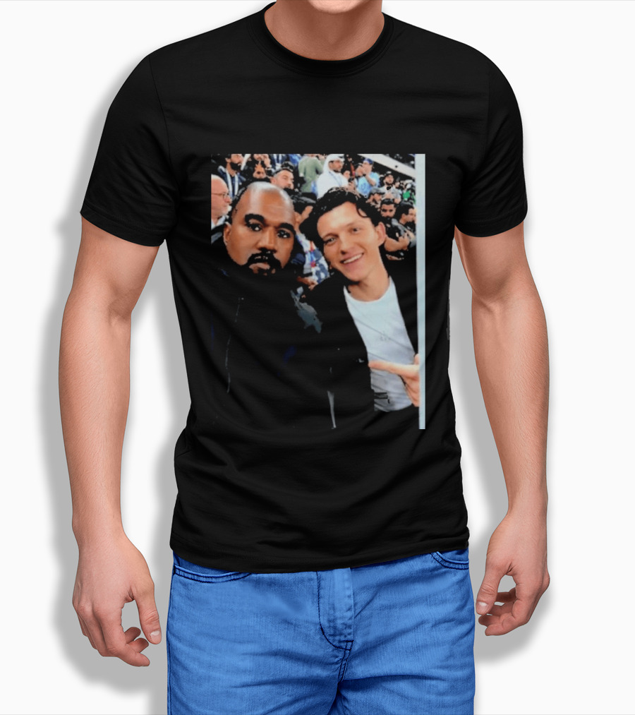 Kanye West And Tom Holland Iconic Celebrity Selfie At Event T-Shirt