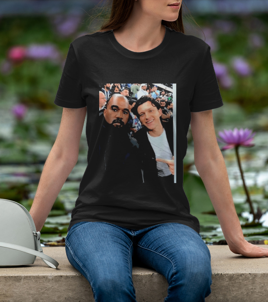 Kanye West And Tom Holland Iconic Celebrity Selfie At Event T-Shirt