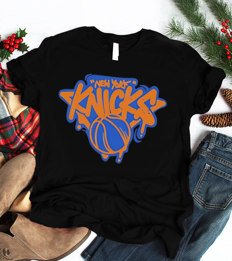 New York Knicks Streetwear Graffiti Basketball T-Shirt