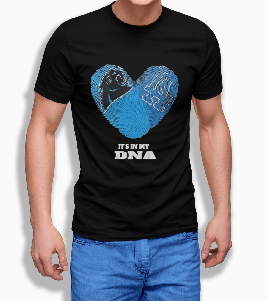 Los Angeles Dodgers Carolina Panthers It's In My DNA T-Shirt