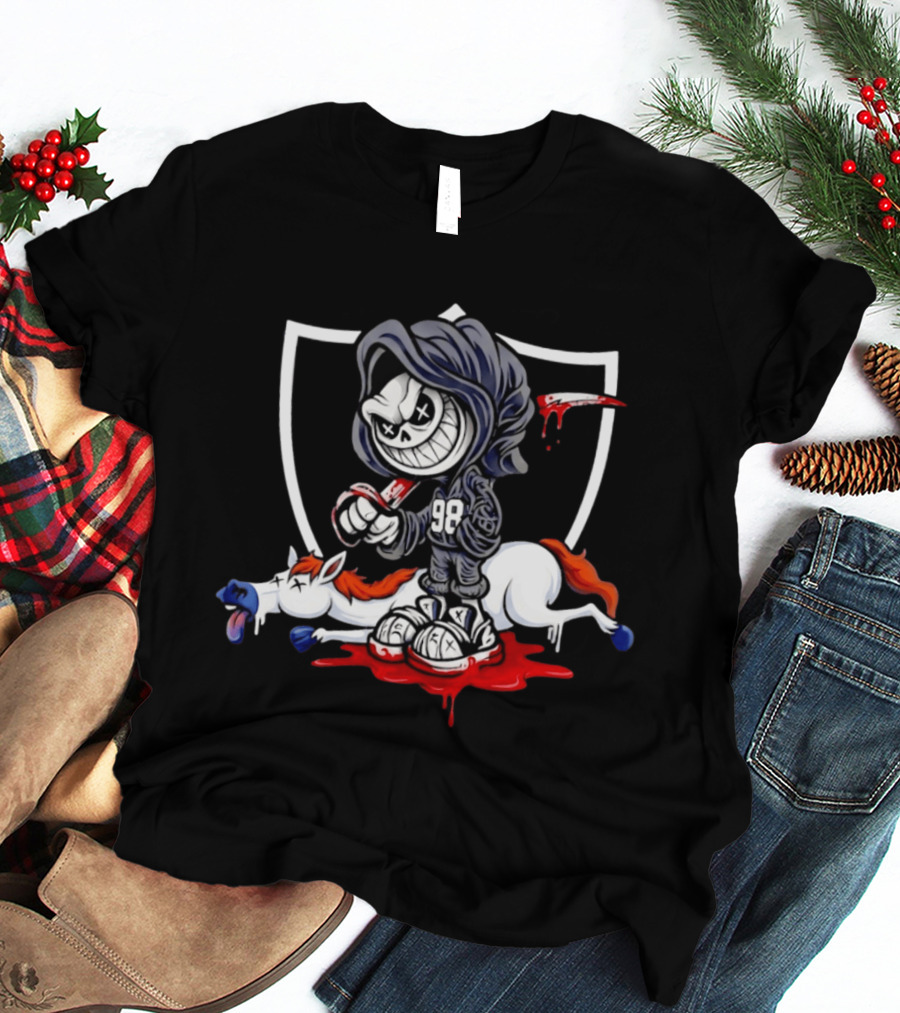 Grim Reaper 98 Raiders Raider Nation Football T-Shirt