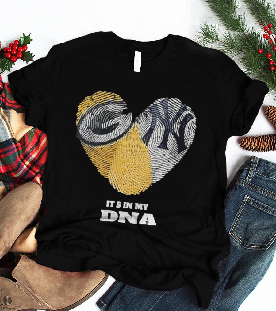 Heart Fingerprint It's In My DNA New York Yankees T-Shirt