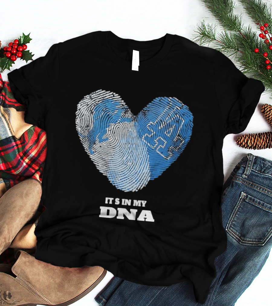 Heart Fingerprint It's In My DNA Kentucky Wildcats Fan Pride T-Shirt