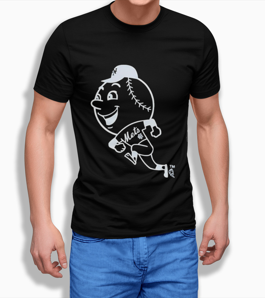 Mets Mr. Met Running Baseball T-Shirt
