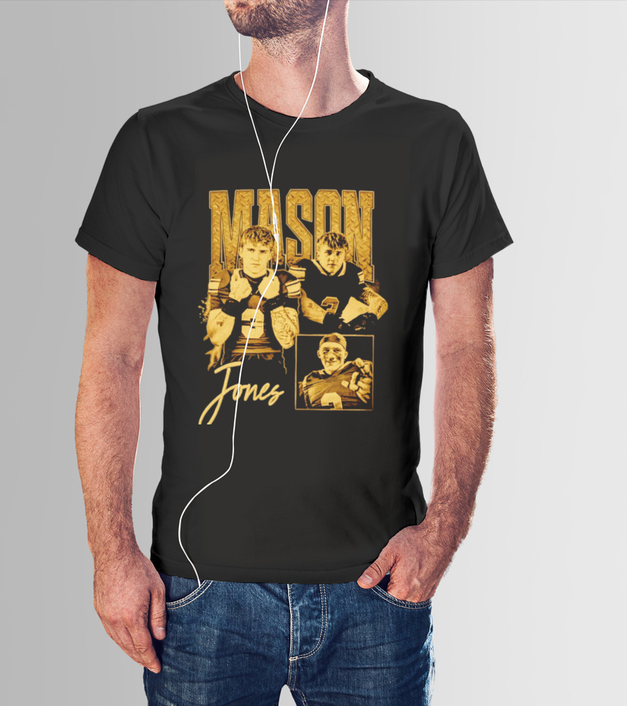 Mason Jones Football Athlete Sports Number 3 Enthusiast Collection T-Shirt