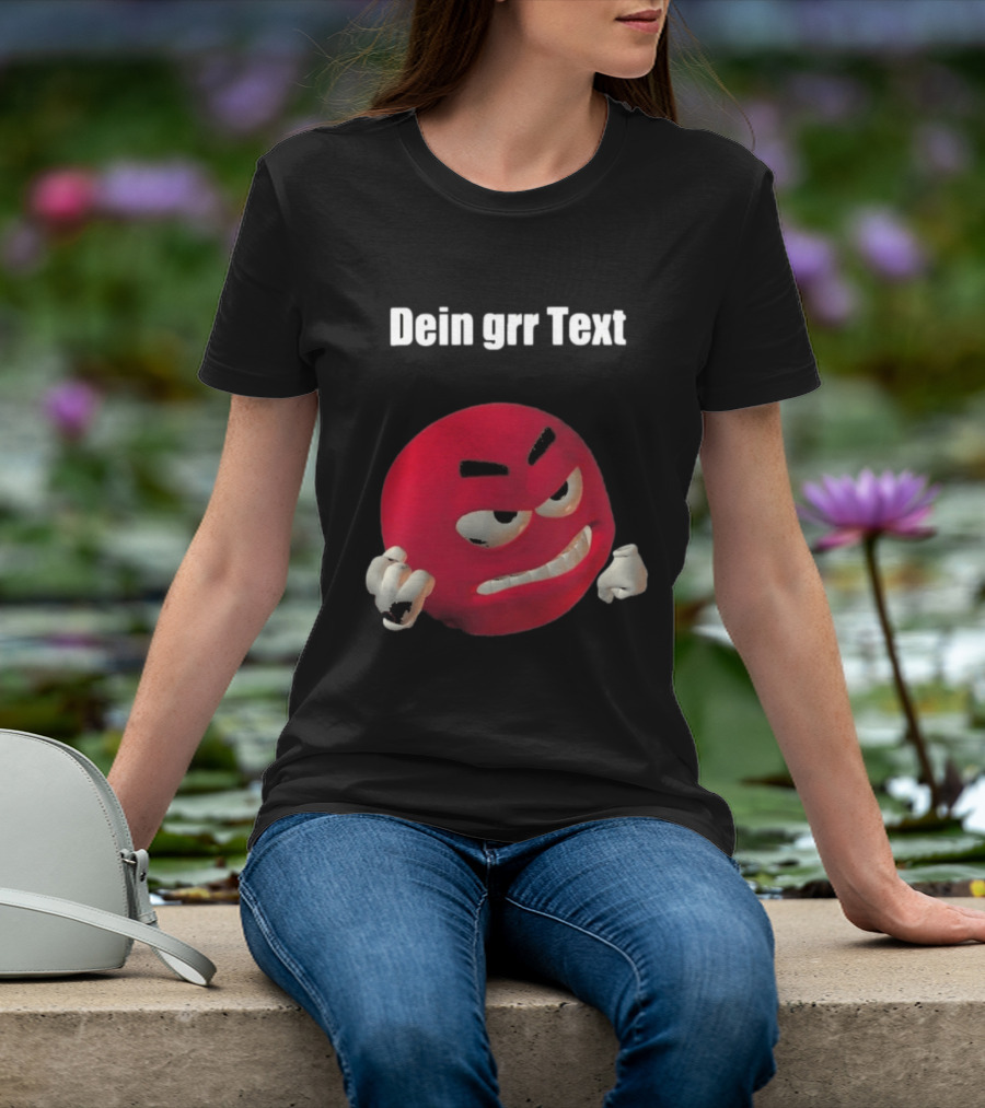 Versager Clothing Dein Personalisierbares Grr Text Red T-Shirt