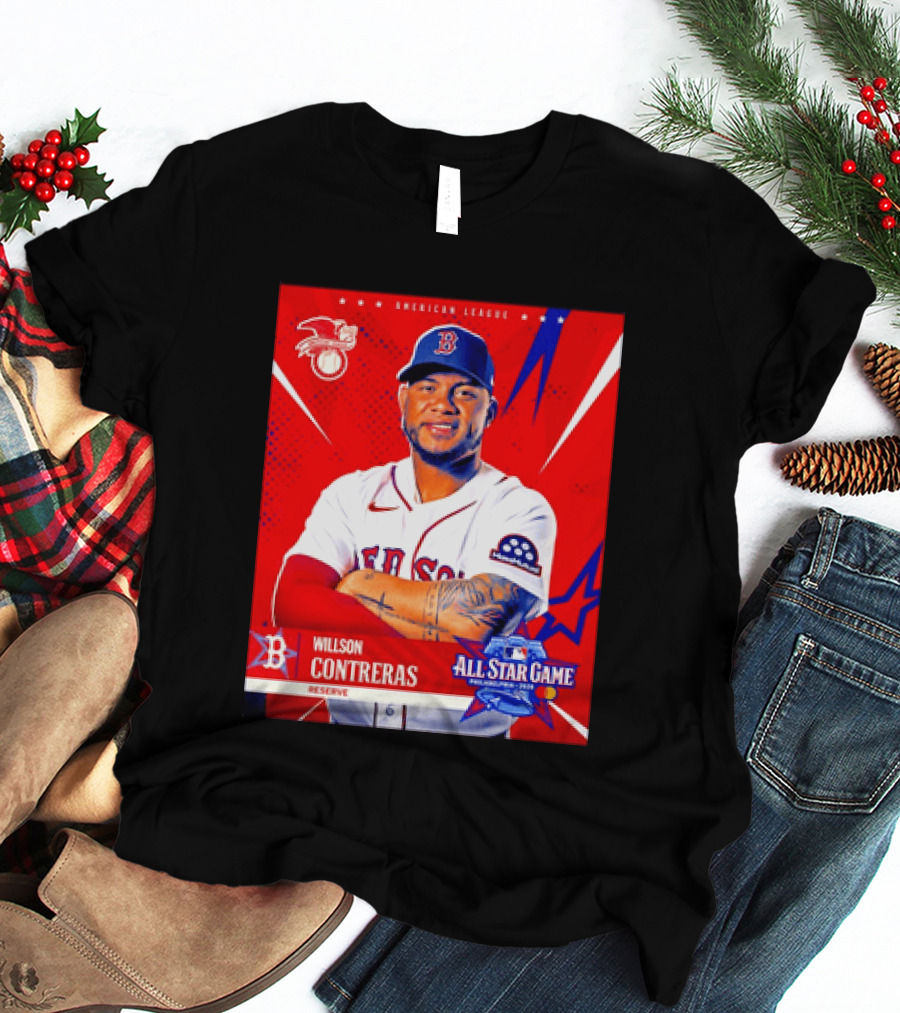 Boston Red Sox Willson Contreras 2026 All Star Game Reserve American League T-Shirt