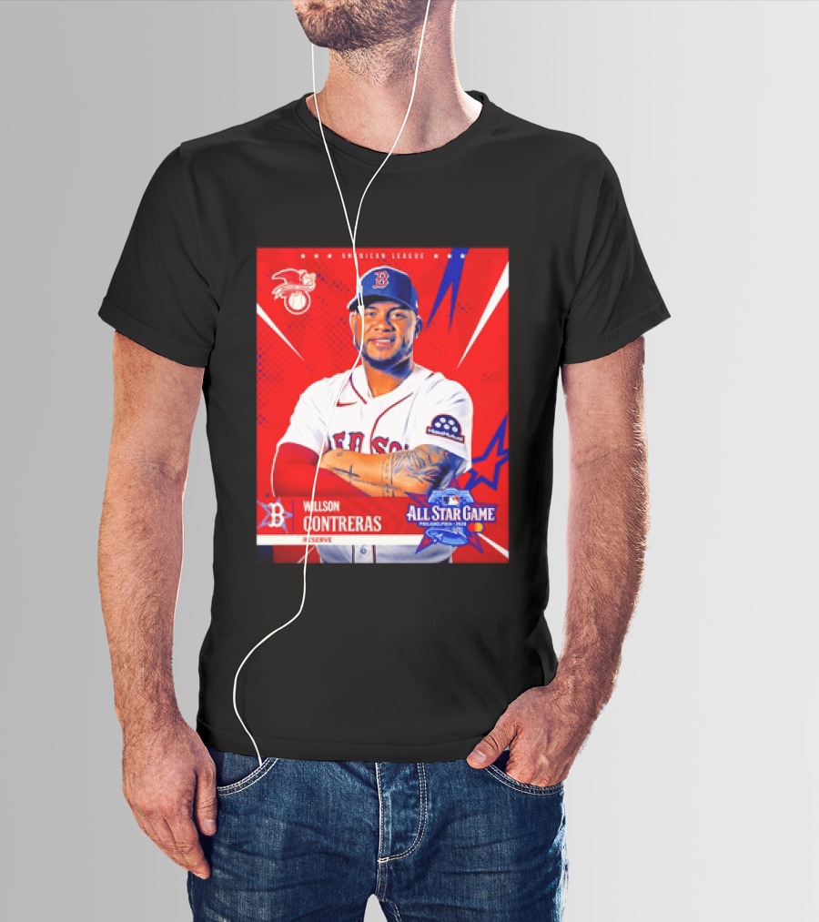 Boston Red Sox Willson Contreras 2026 All Star Game Reserve American League T-Shirt