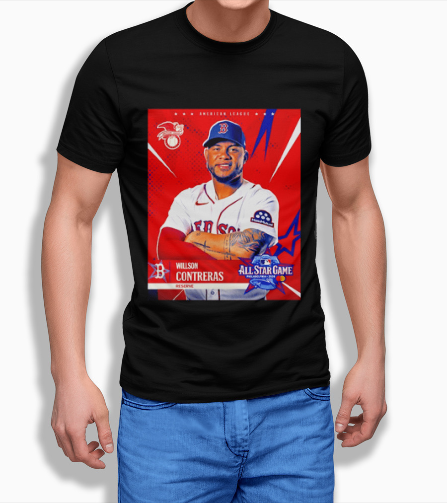 Boston Red Sox Willson Contreras 2026 All Star Game Reserve American League T-Shirt