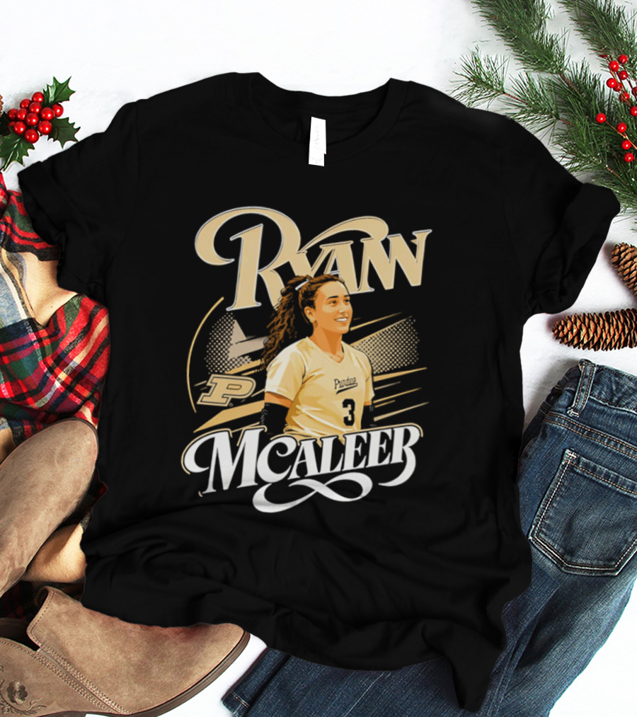 Ryan McAleer Purdue Number 3 NCAA College Athletics T-Shirt