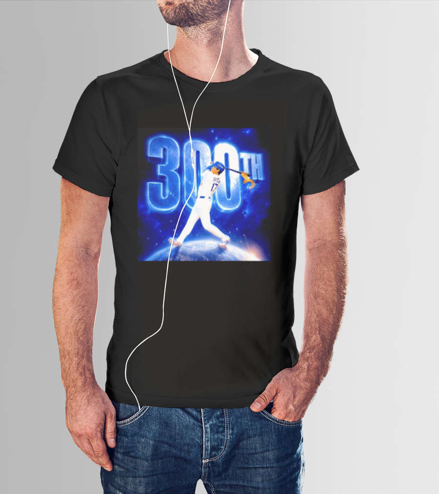 Shohei Ohtani 300th Home Run 17 Power Swing Los Angeles Dodgers T-Shirt