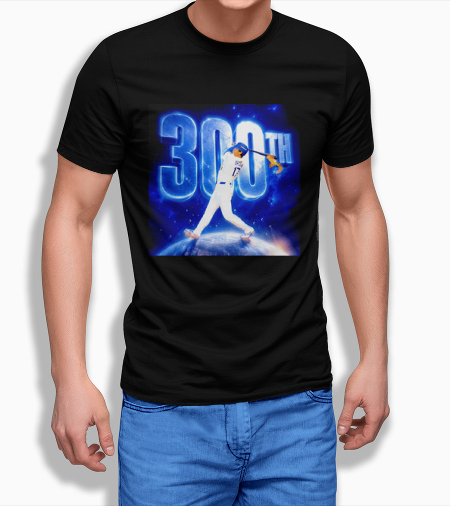 Shohei Ohtani 300th Home Run 17 Power Swing Los Angeles Dodgers T-Shirt