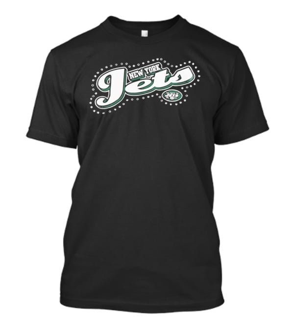New York Jets Sparkly Rhinestone Bling 2023 T-Shirt