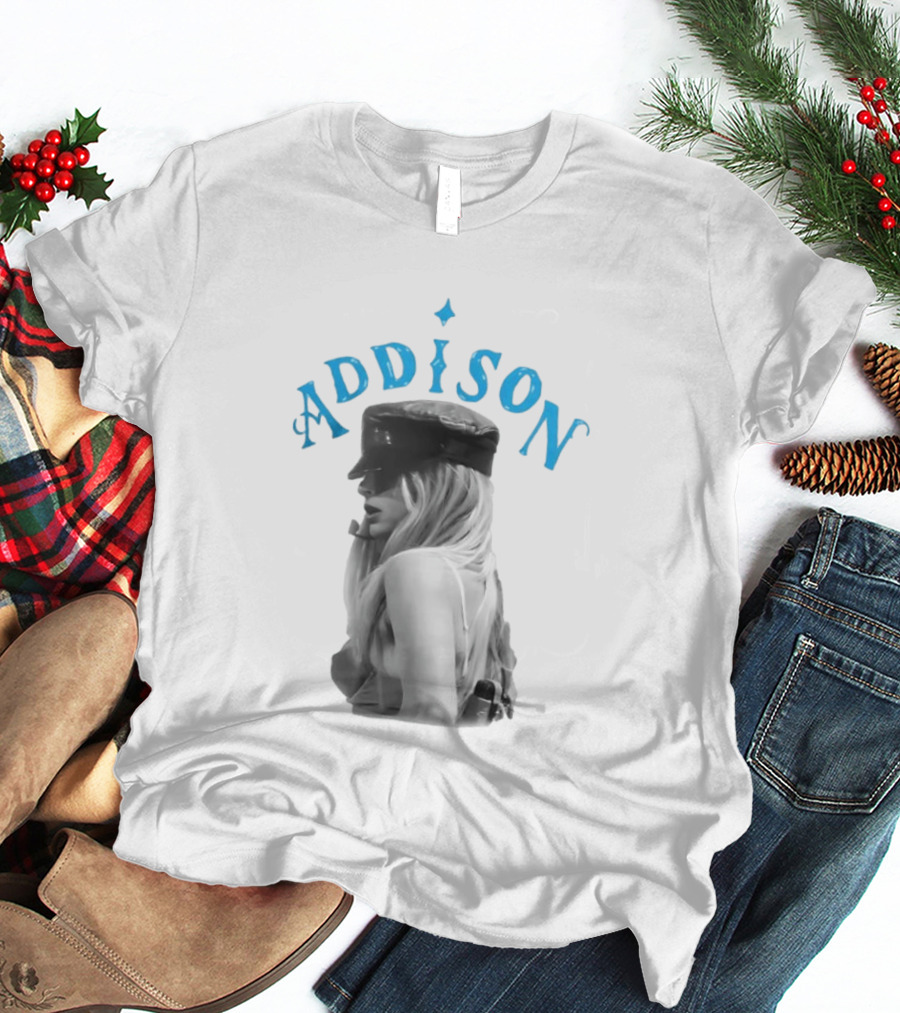 Addison Rae I Got It Bad Black Hat Blue T-Shirt