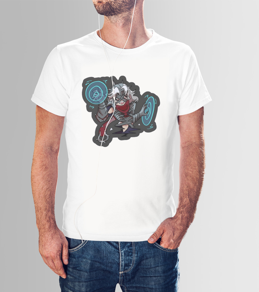 Chibi Warrior Anime Magic Casting Enchanted Spells Gaming Adventure T-Shirt