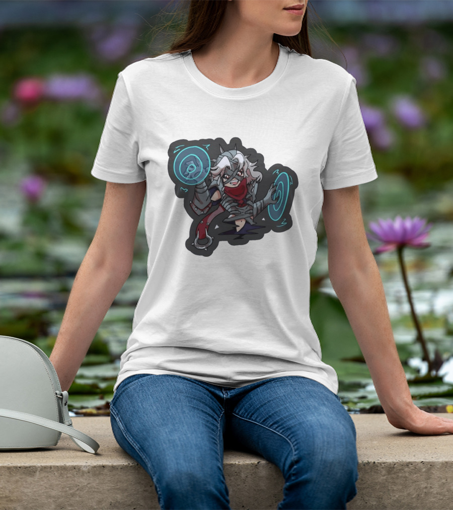 Chibi Warrior Anime Magic Casting Enchanted Spells Gaming Adventure T-Shirt