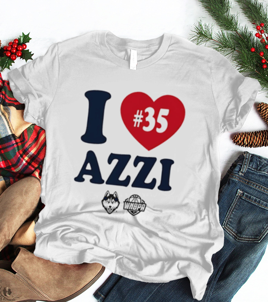 Dallas Wings Basketball I Love Azzi Fudd Number 35 T-Shirt
