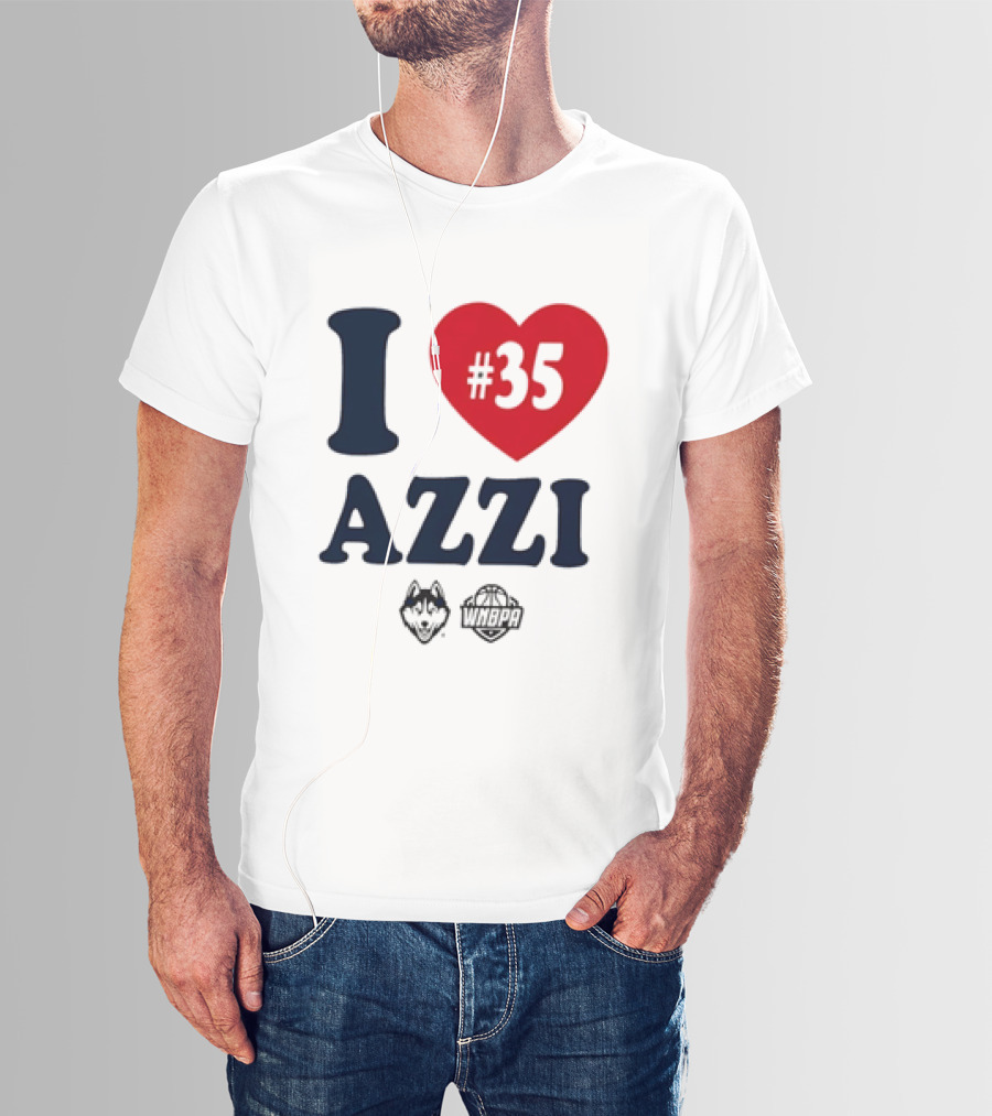 Dallas Wings Basketball I Love Azzi Fudd Number 35 T-Shirt