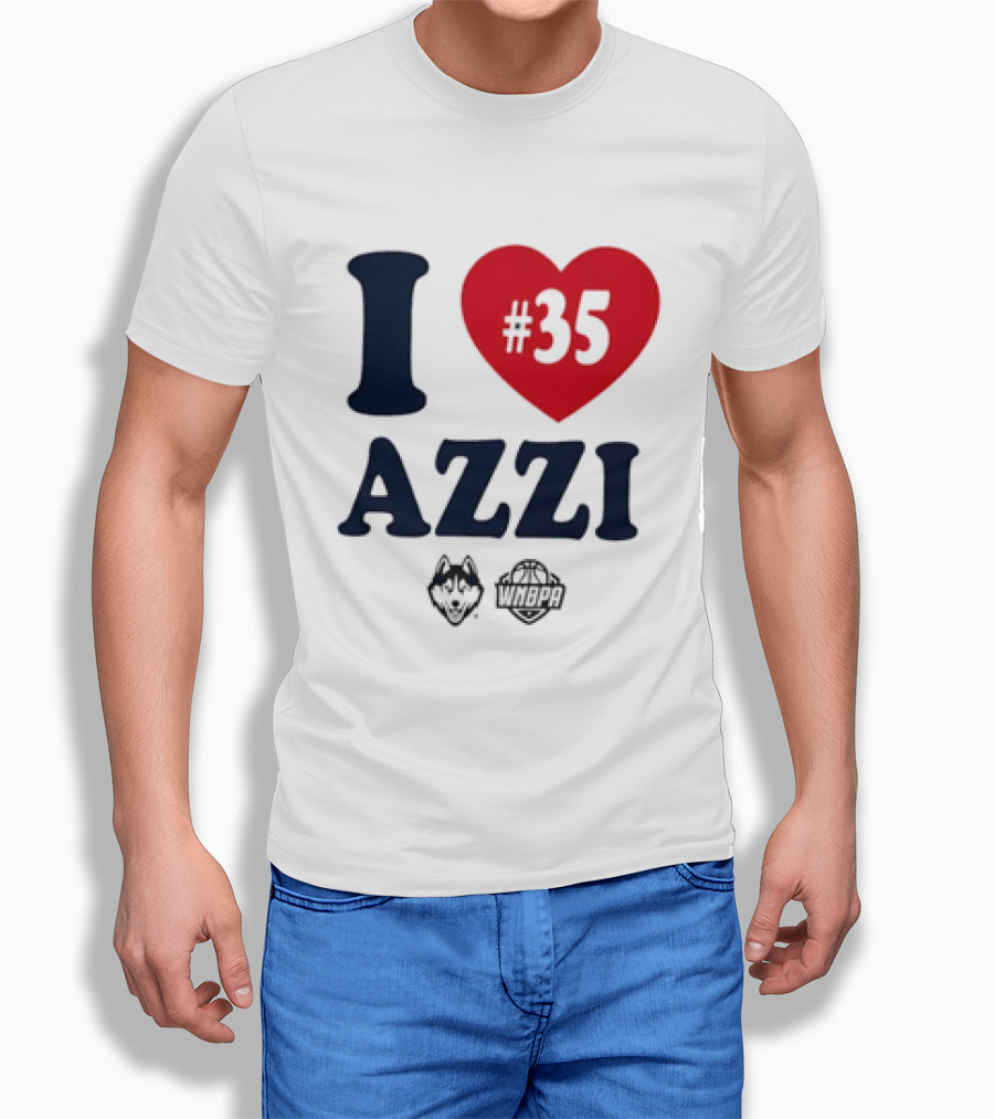 Dallas Wings Basketball I Love Azzi Fudd Number 35 T-Shirt