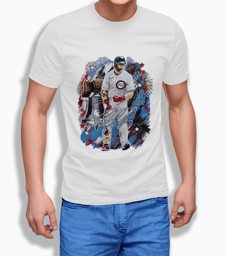Pete Crow Armstrong Philly 2026 PCA Liberty Bell Fireworks MLB All Star Celebration T-Shirt