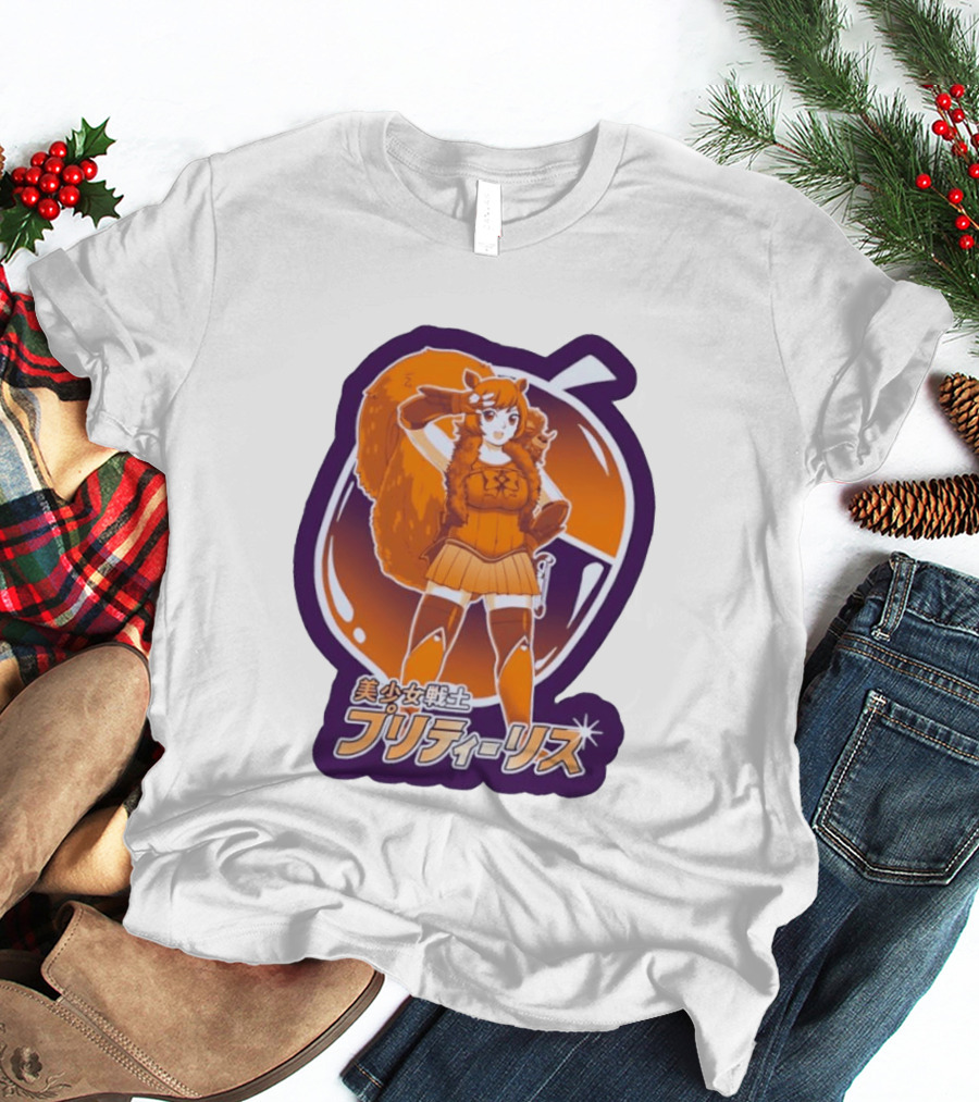 Pretty Squirrel Sailor Anime Girl Risu Manga Warrior T-Shirt
