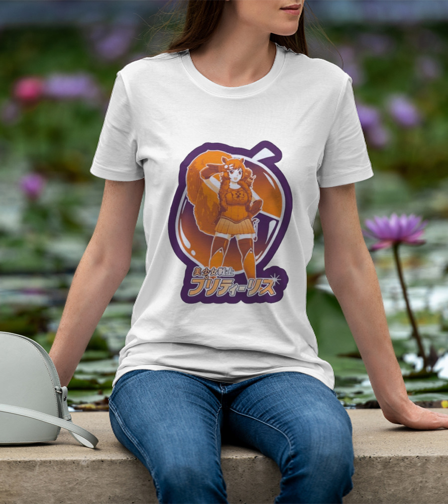 Pretty Squirrel Sailor Anime Girl Risu Manga Warrior T-Shirt