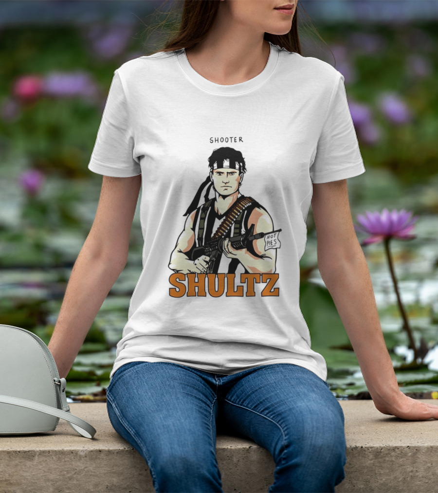 Shooter Shultz Hot Pies Rambo Movie T-Shirt