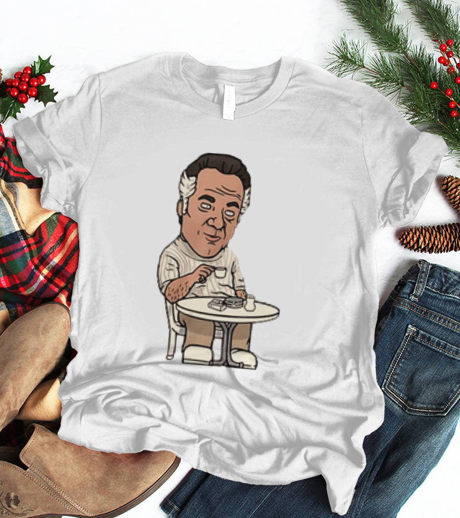 Sopranos Paulie Walnuts Gualtieri Commendatori Bongiorno Character Sitting T-Shirt
