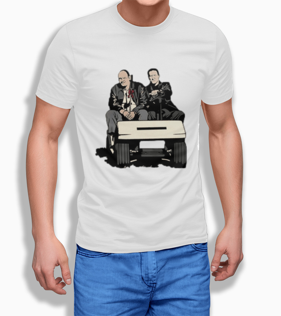 The Sopranos Tony Soprano Furio Giunta Riding Golf Cart Scene T-Shirt