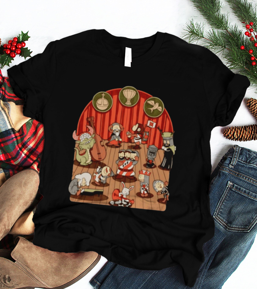 British Comedy Cartoon Characters Dancing On Stage T-Shirt