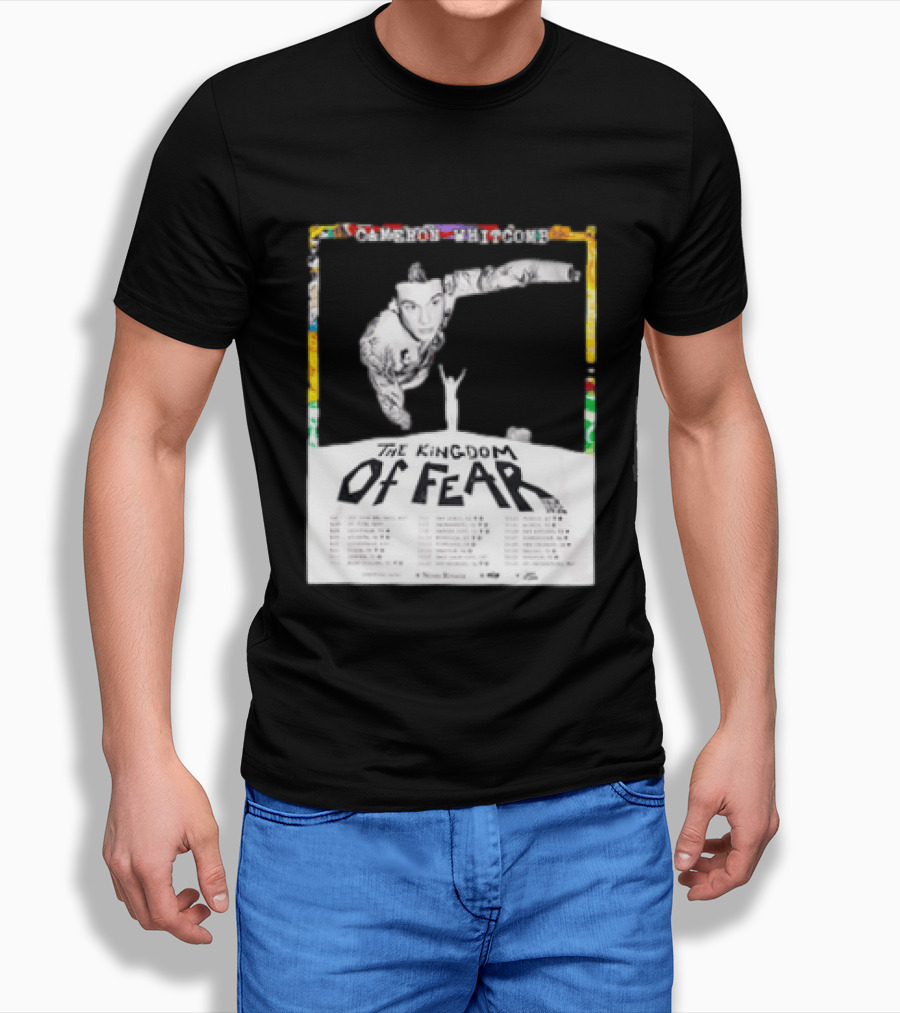 Cameron Whitcomb The Kingdom Of Fear Tour 2026 Dates And Locations T-Shirt