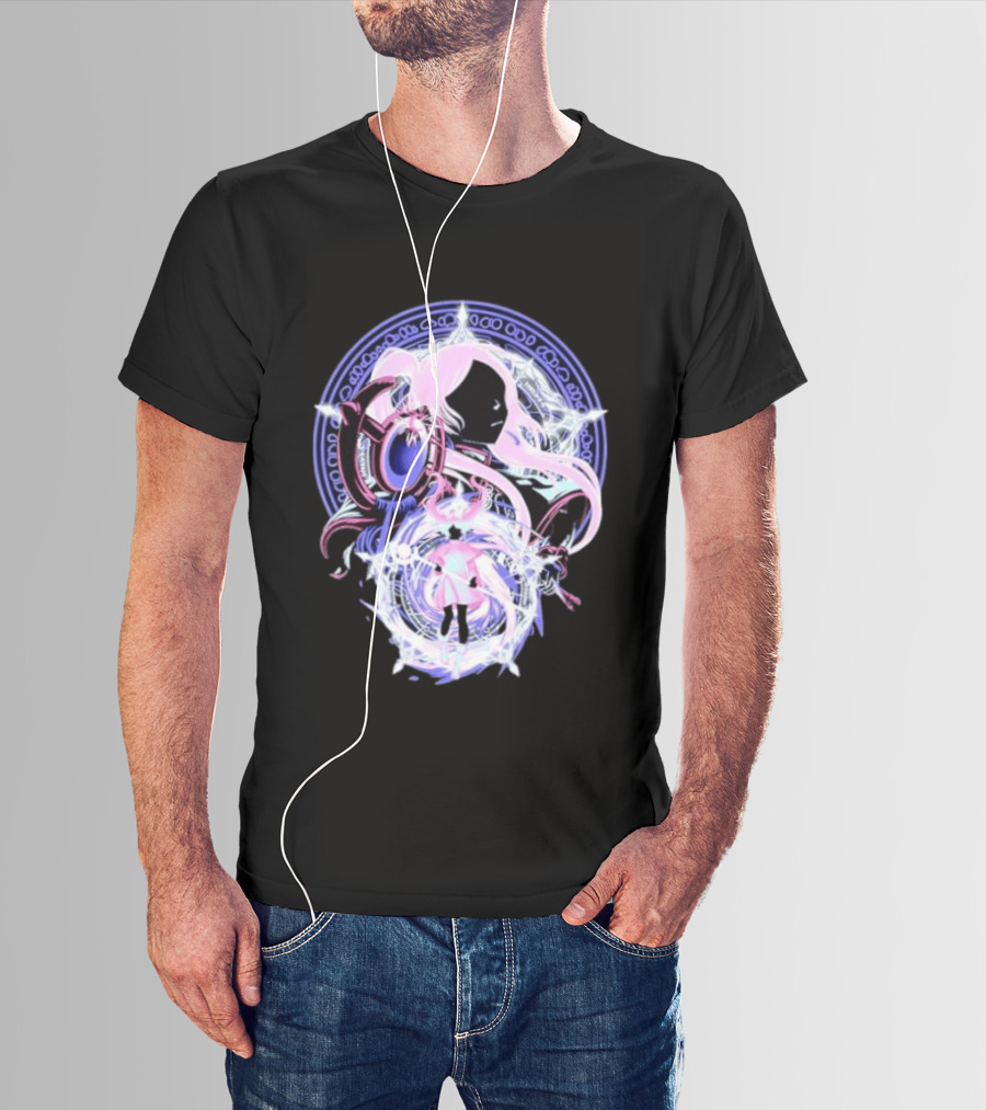 Frieren Beyond Journey's End Anime Character Art With Magical Circle T-Shirt