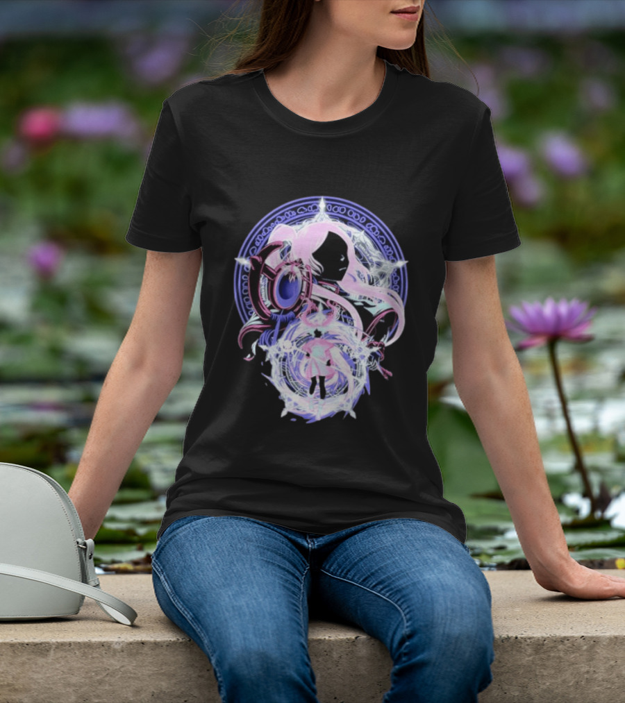 Frieren Beyond Journey's End Anime Character Art With Magical Circle T-Shirt