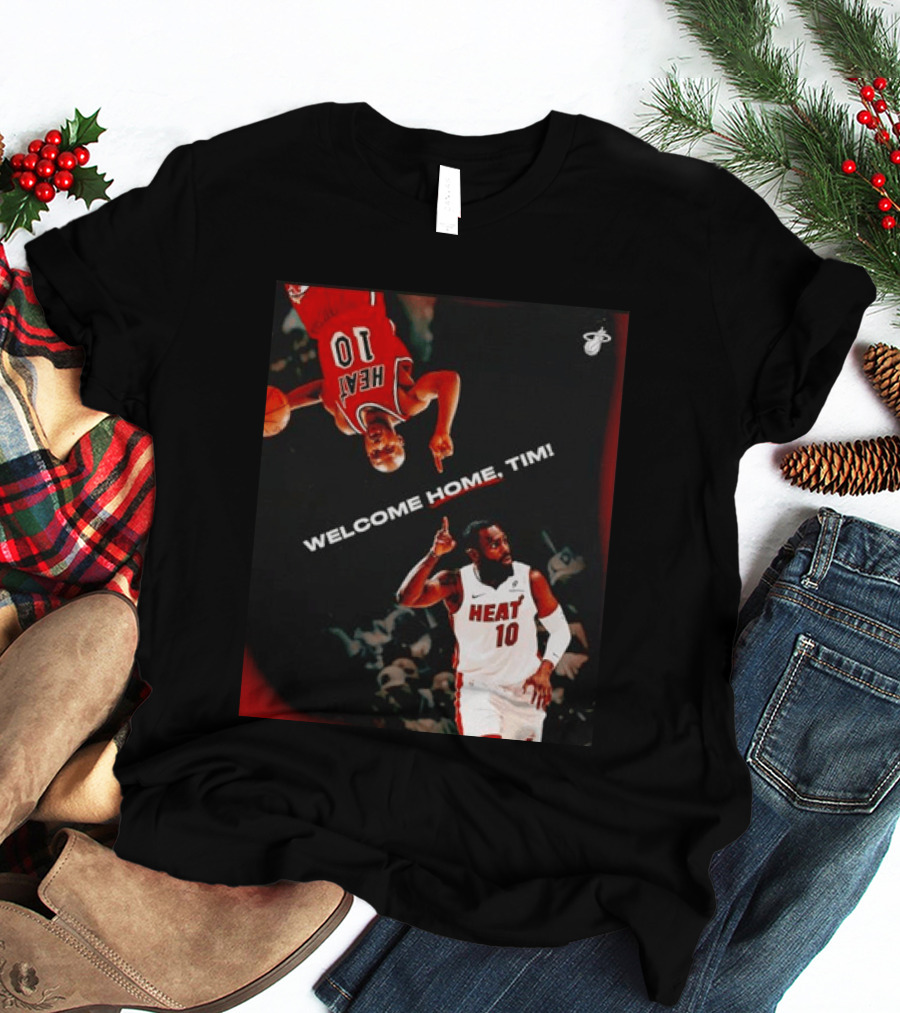 Tim Hardaway Miami Heat Welcome Home Timi 10 Basketball Legend T-Shirt