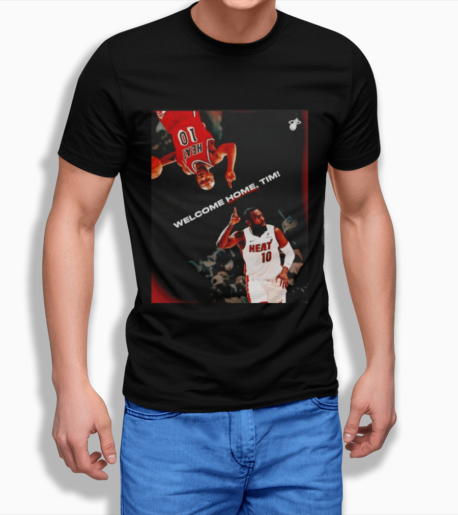 Tim Hardaway Miami Heat Welcome Home Timi 10 Basketball Legend T-Shirt
