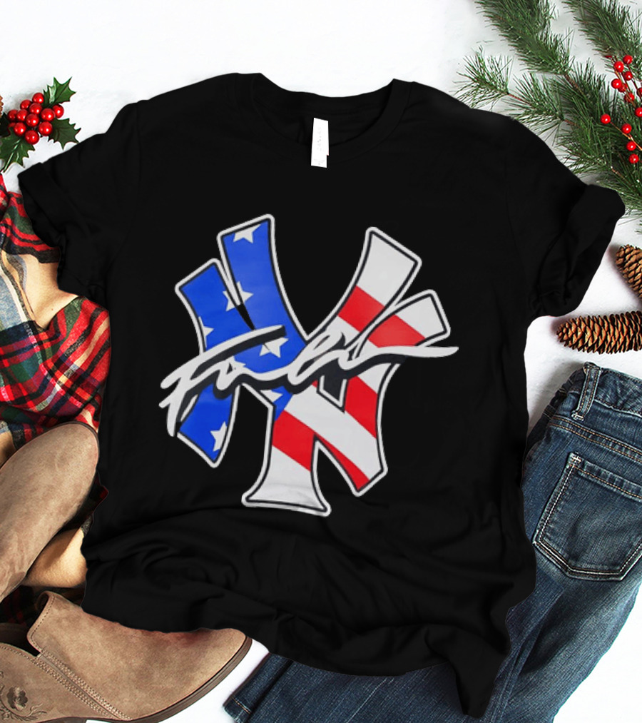 MLB New York Yankees Stars And Stripes American Flag T-Shirt