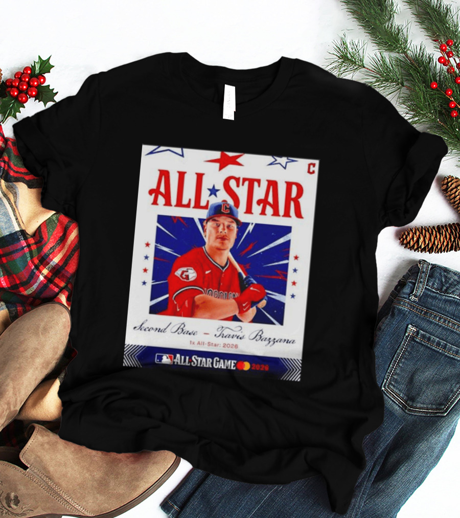 Travis Bazzana 2026 MLB All Star Game Second Base Player Card T-Shirt