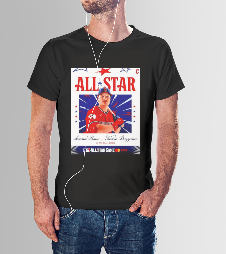 Travis Bazzana 2026 MLB All Star Game Second Base Player Card T-Shirt