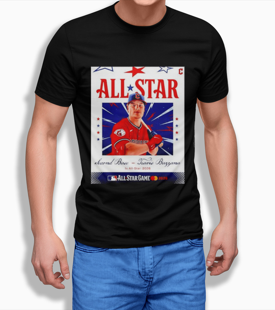 Travis Bazzana 2026 MLB All Star Game Second Base Player Card T-Shirt