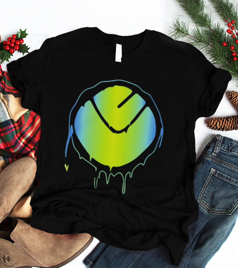 Vibrant Yellow Green Dripping T-Shirt