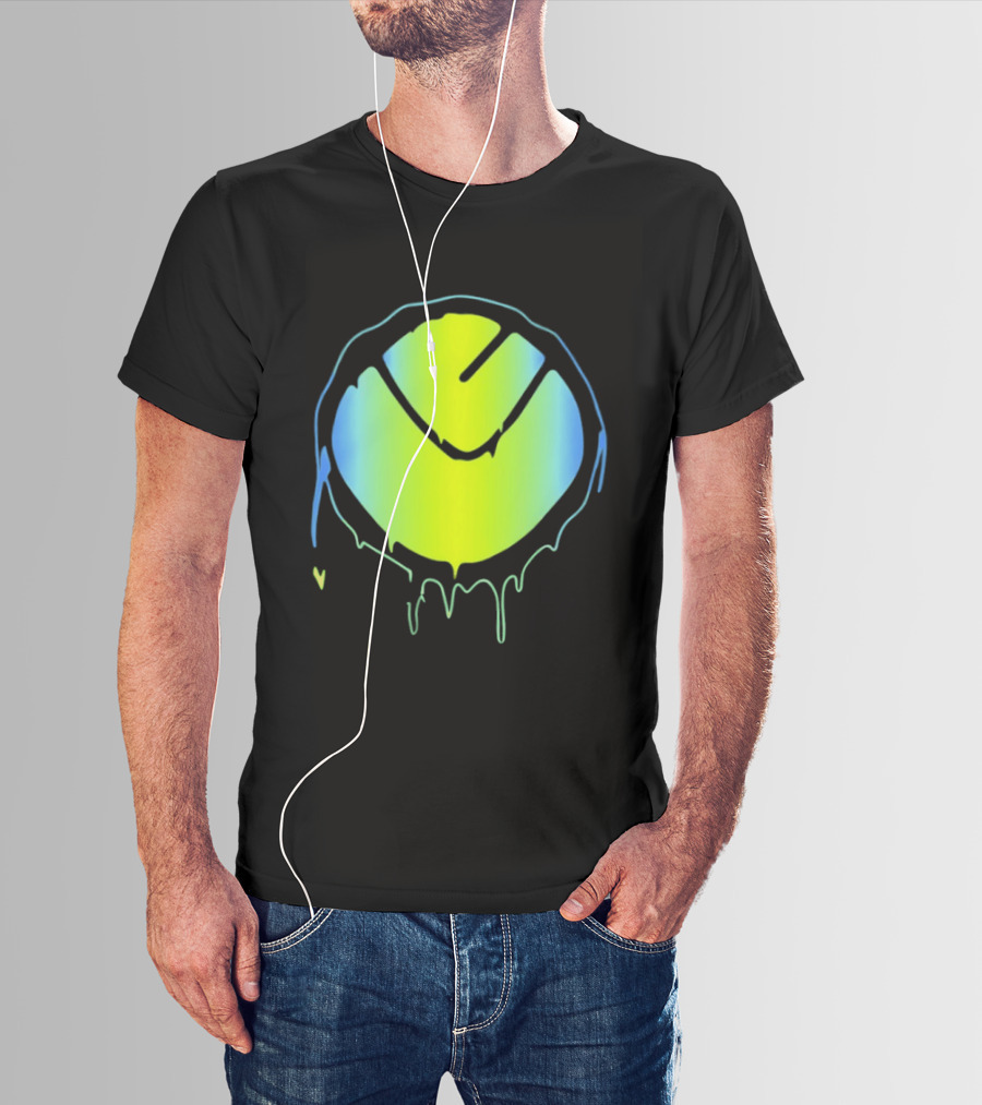 Vibrant Yellow Green Dripping T-Shirt