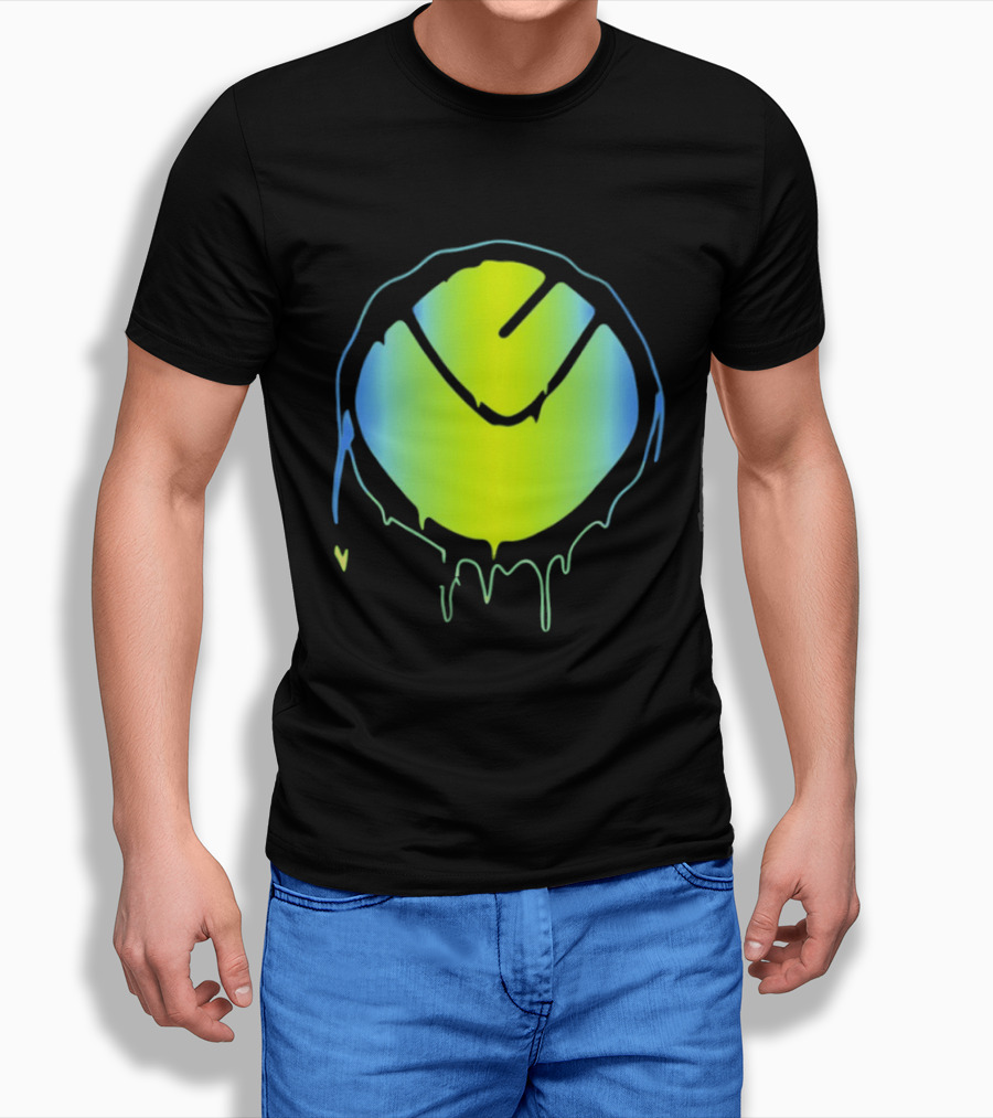 Vibrant Yellow Green Dripping T-Shirt